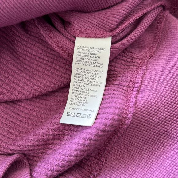 Free People Santa Clara Thermal Mulberry Size M Oversized - Picture 8 of 8
